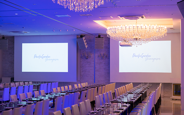 充実した設備が整う会場